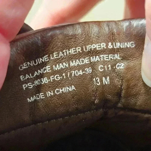 WONDERLITE Men's Shoes Size 13M Comfort Oxfords Brown Leather Round Toe - Picture 7 of 7